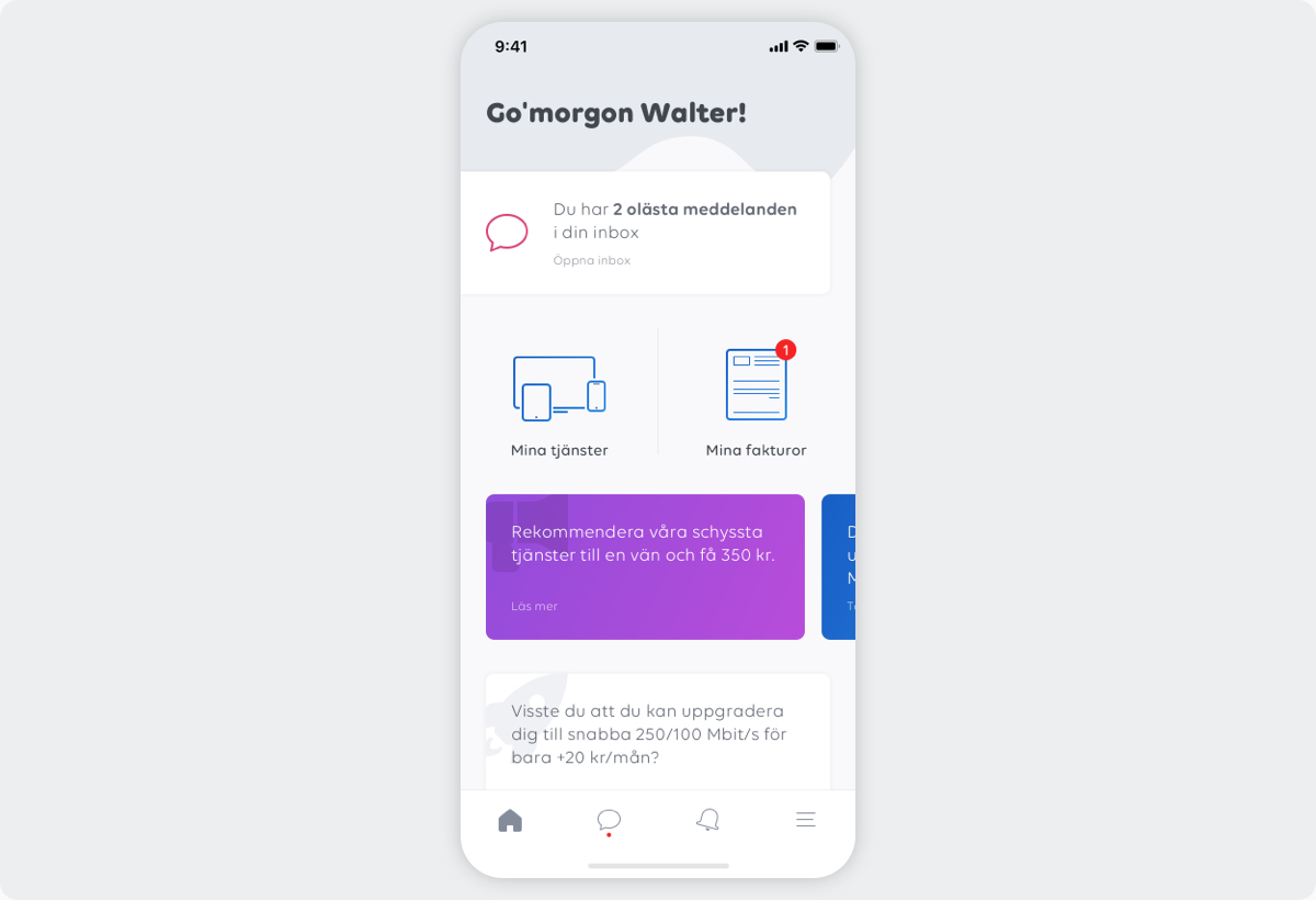 MyUniversal dashboard